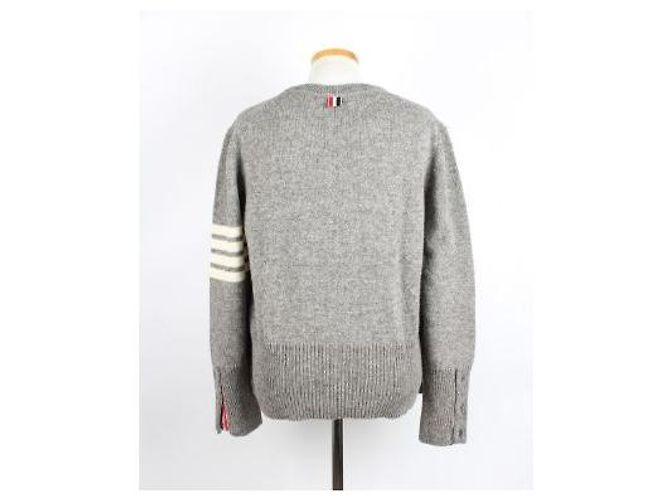 Thom Browne Strickpullover mit diagonalen Armbändern - Ansicht 4