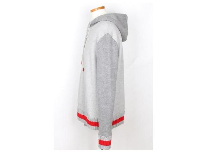 Kiton Pull à capuche gris - vue 4
