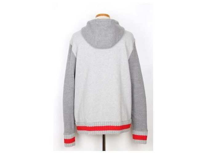 Kiton Pull à capuche gris - vue 5