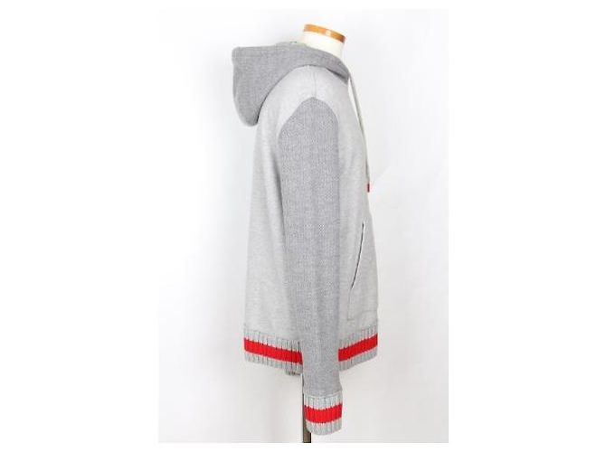 Kiton Pull à capuche gris - vue 6
