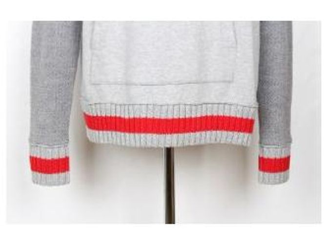 Kiton Pull à capuche gris - vue 8