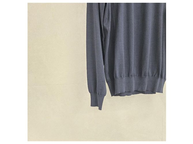 Brunello Cucinelli Strickpullover Rundhals Navy - Ansicht 6