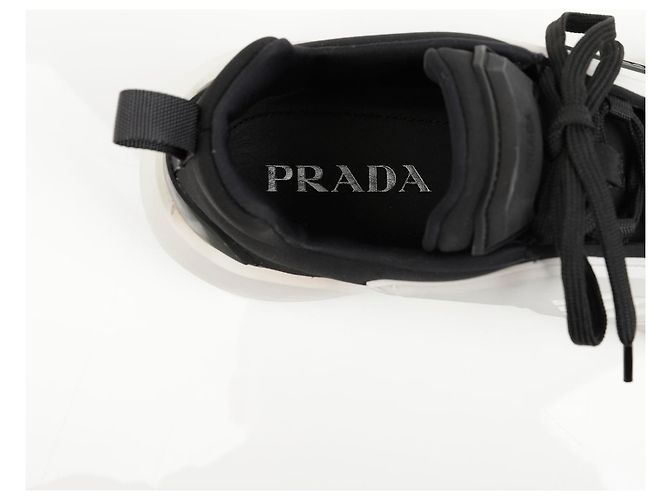 Prada Sneakers Techno Black White - vista 13