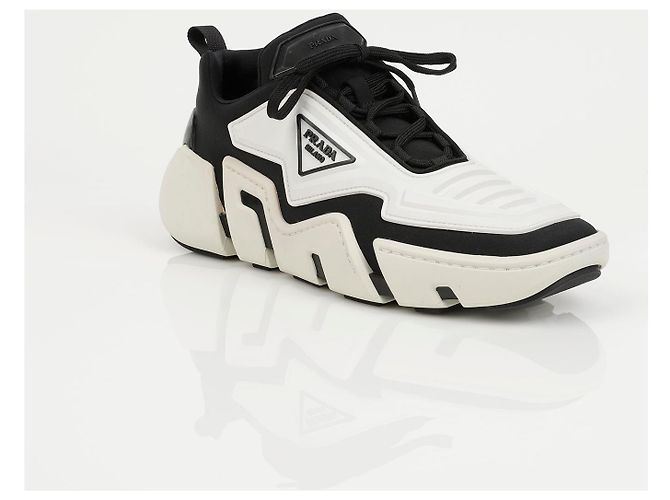Prada Sneakers Techno Black White - vista 2