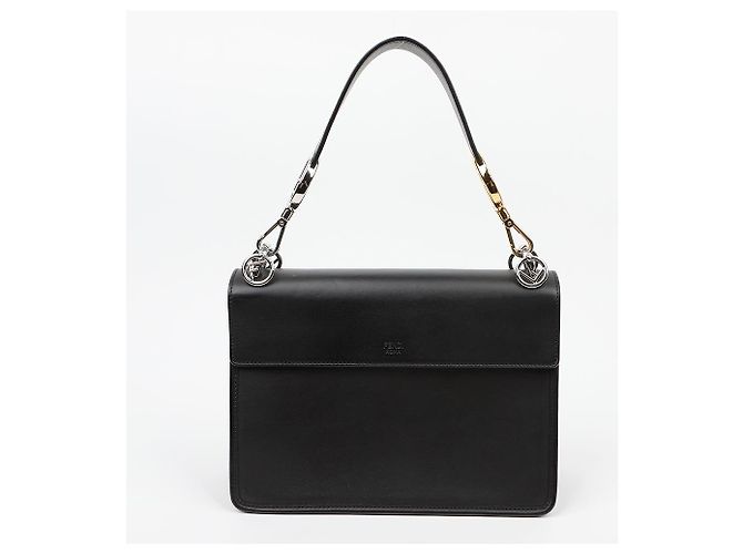 Fendi Borsa a spalla tote Kanai in pelle nera - vista 4
