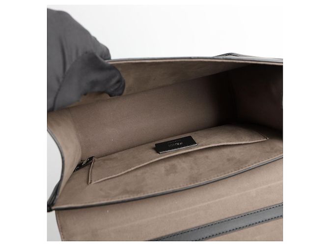 Fendi Borsa a spalla tote Kanai in pelle nera - vista 9