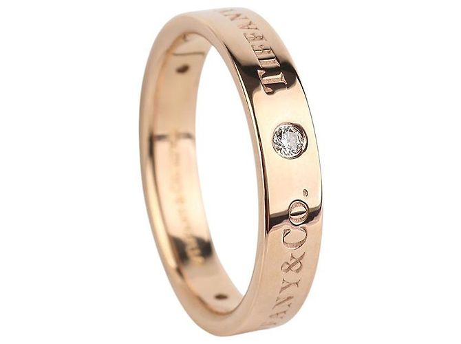 Tiffany & Co Fede nuziale in oro rosa e diamanti Misura - vista 2