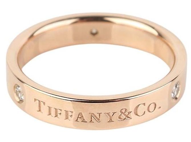 Tiffany & Co Fede nuziale in oro rosa e diamanti Misura - vista 3
