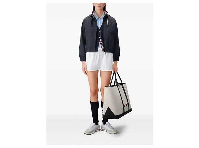 Thom Browne Overdyed Jersey Polo Kurzarm T-Shirt Blau - Ansicht 11