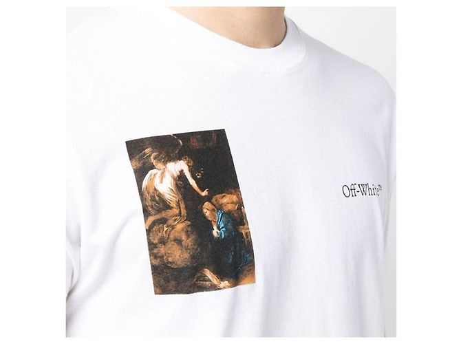 Off White Caravaggio T-Shirt mit Lauten-Print - Ansicht 3