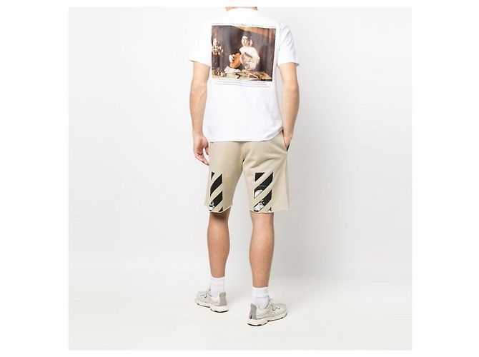 Off White Caravaggio T-Shirt mit Lauten-Print - Ansicht 4