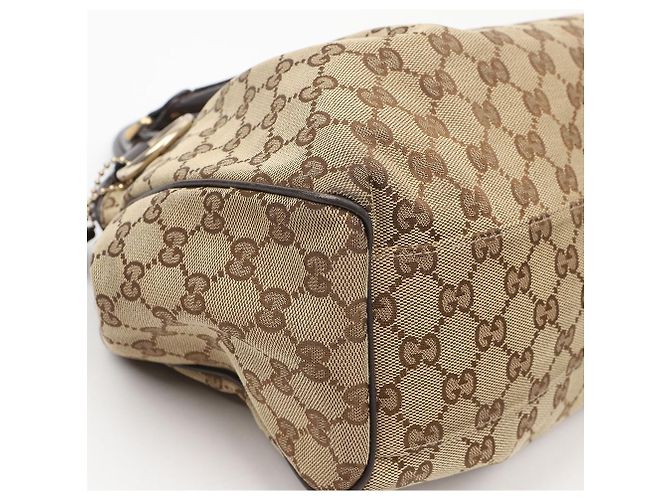 Gucci Borsa Tote Suki GG Canvas Marrone Scuro - vista 10