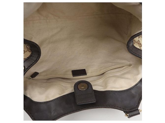 Gucci Borsa Tote Suki GG Canvas Marrone Scuro - vista 12