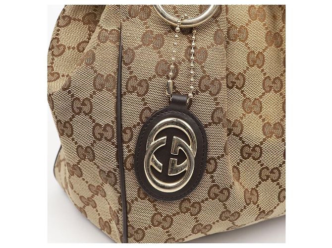 Gucci Borsa Tote Suki GG Canvas Marrone Scuro - vista 3