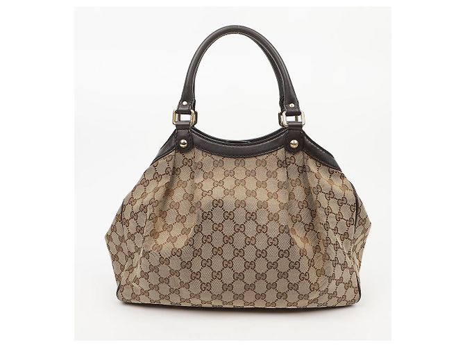 Gucci Borsa Tote Suki GG Canvas Marrone Scuro - vista 5