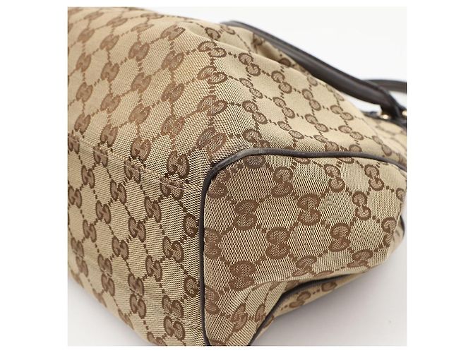 Gucci Borsa Tote Suki GG Canvas Marrone Scuro - vista 9
