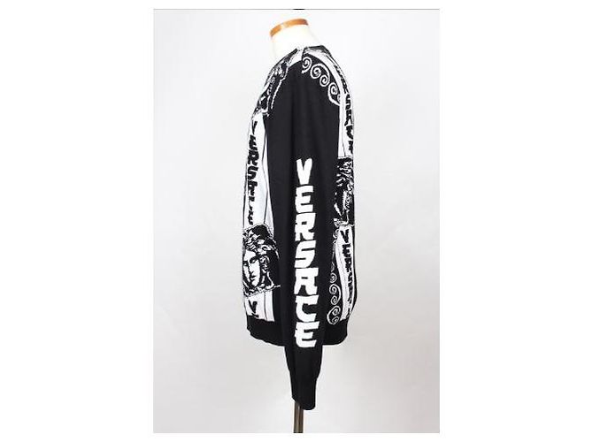 Versace Logo Strickpullover Weiß - Ansicht 2
