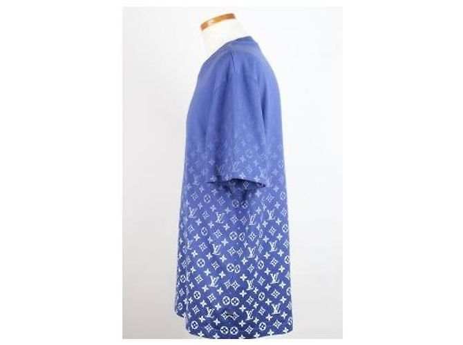 Louis Vuitton T-Shirt Monogram Gradient Blue XL - vista 4