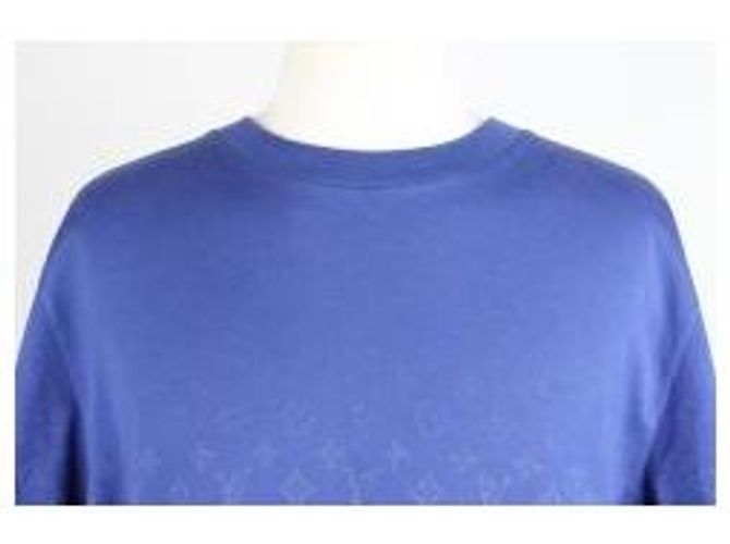 Louis Vuitton T-Shirt Monogram Gradient Blue XL - vista 5