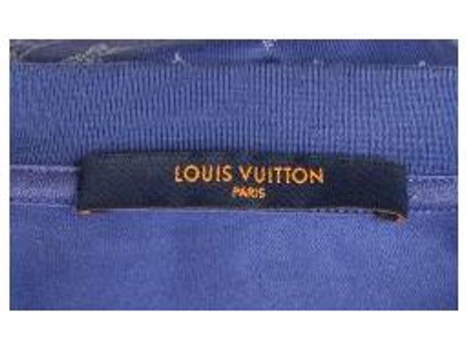 Louis Vuitton T-Shirt Monogram Gradient Blue XL - vista 8