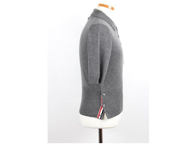 Thom Browne Jersey de cuello de cashmere con brazalete diagonal - vista 5