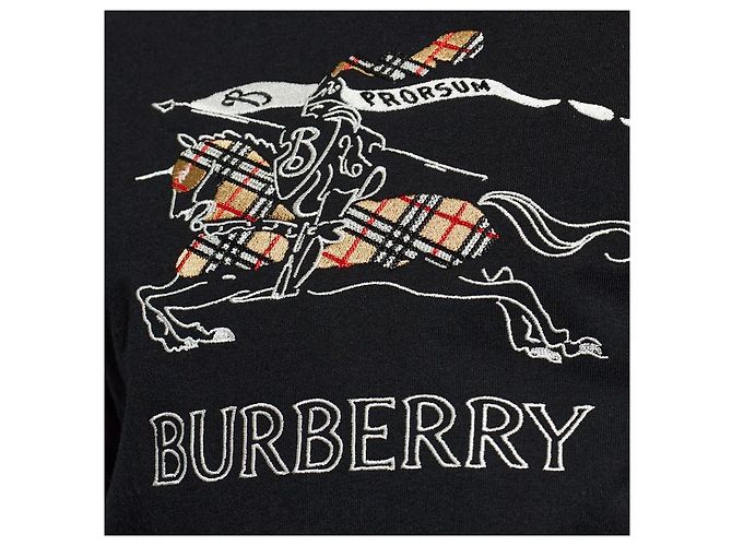 Burberry Sketch Cotton Kurzarm T-Shirt BLACK - Ansicht 5