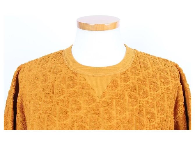Dior Oblique Terry Orange T-Shirt mit kurzen Ärmeln - Ansicht 5