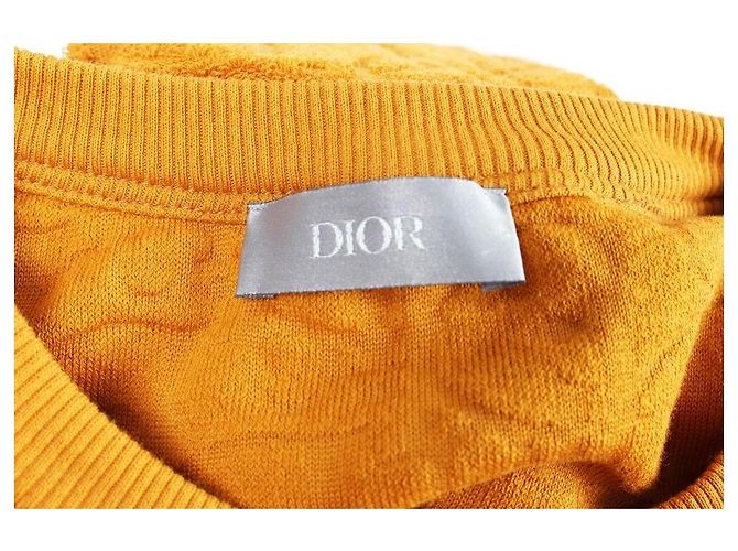 Dior Oblique Terry Orange T-Shirt mit kurzen Ärmeln - Ansicht 6