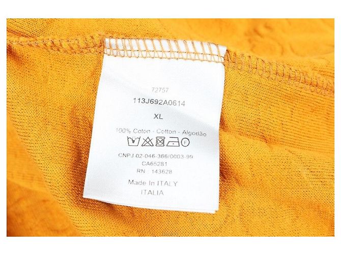 Dior Oblique Terry Orange T-Shirt mit kurzen Ärmeln - Ansicht 7