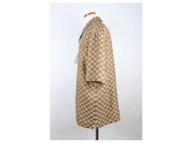 Gucci Giacca-camicia a maniche corte in canvas - vista 3