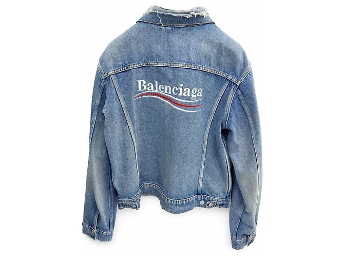 Balenciaga Wave Logo Denimjacke - Ansicht 2