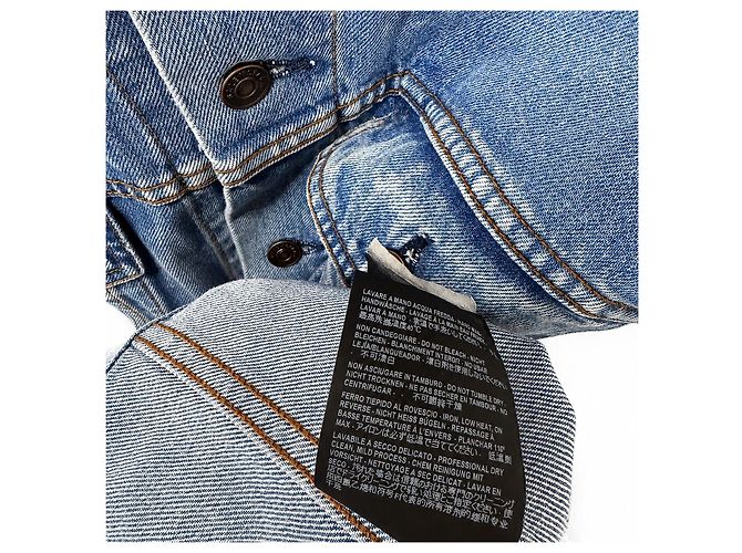 Balenciaga Wave Logo Denimjacke - Ansicht 7