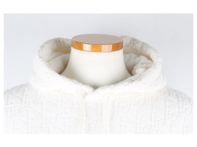 Dior Sudadera con capucha Oblique Terry Jacquard White XXS - vista 2