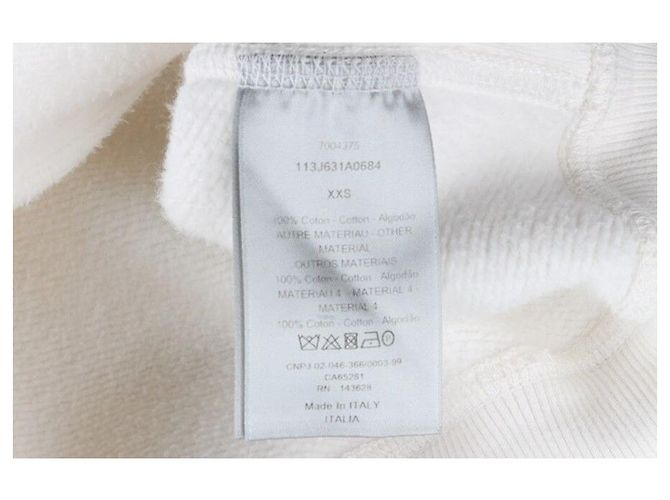 Dior Sudadera con capucha Oblique Terry Jacquard White XXS - vista 9
