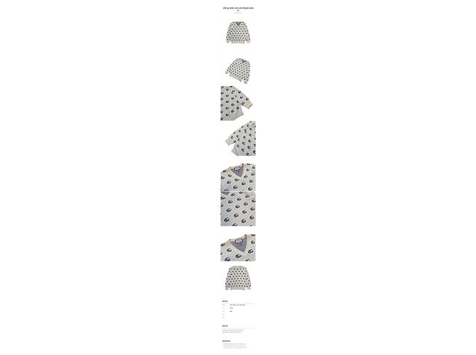 Gucci Jacquard-Strickpullover mit V-Ausschnitt für Herren, Farbe Ivory - Ansicht 9