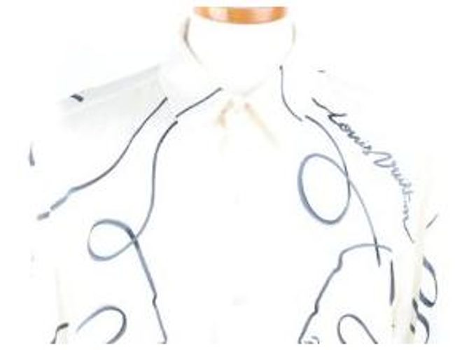 Louis Vuitton Camicia in seta Initial Kim Jones White XL - vista 2
