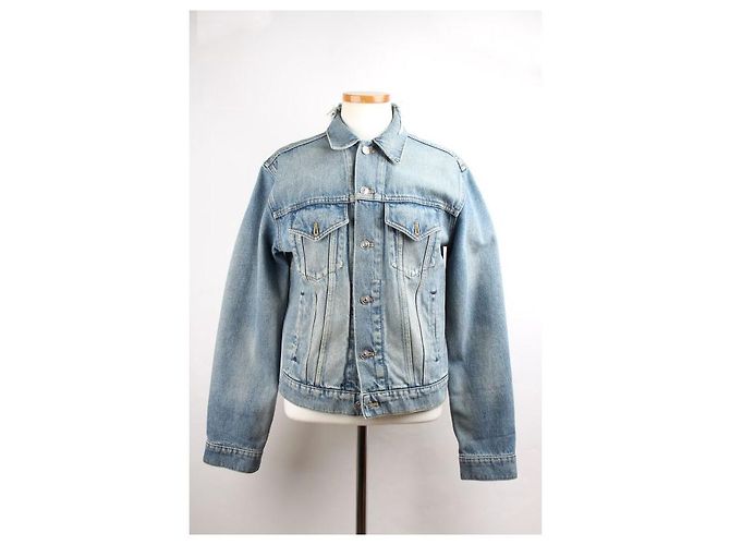 Balenciaga Wave Logo Denimjacke - Ansicht 3
