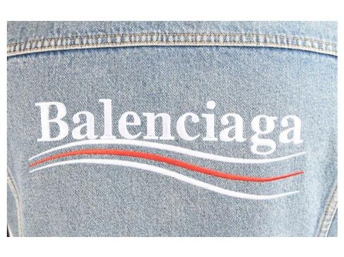 Balenciaga Wave Logo Denimjacke - Ansicht 5