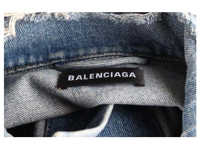 Balenciaga Wave Logo Denimjacke - Ansicht 7