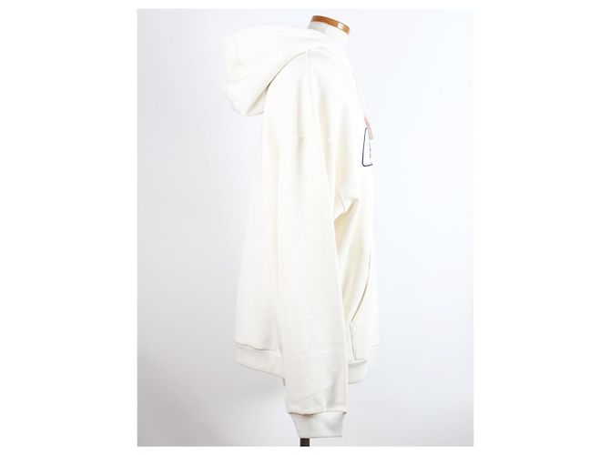 Gucci Kapuzenpullover aus Baumwolljersey Off White - Ansicht 10