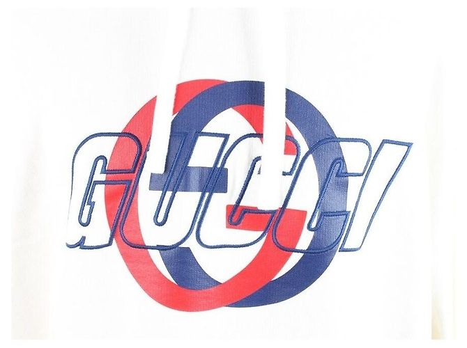 Gucci Kapuzenpullover aus Baumwolljersey Off White - Ansicht 14