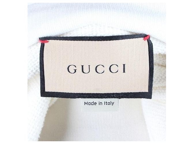 Gucci Kapuzenpullover aus Baumwolljersey Off White - Ansicht 15