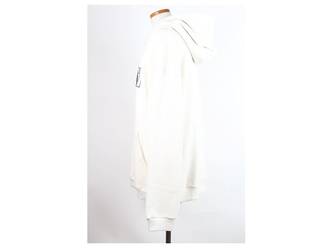 Gucci Kapuzenpullover aus Baumwolljersey Off White - Ansicht 4