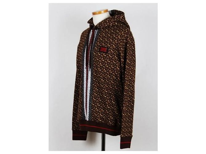 Burberry Felpa con cappuccio Stripe Monogram - vista 2
