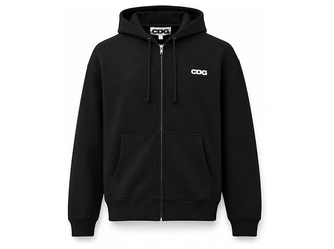 Comme Des Garcons Classic Back Logo Kapuzenjacke mit Reißverschluss - Ansicht 4
