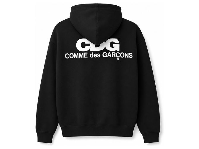 Comme Des Garcons Classic Back Logo Kapuzenjacke mit Reißverschluss - Ansicht 5