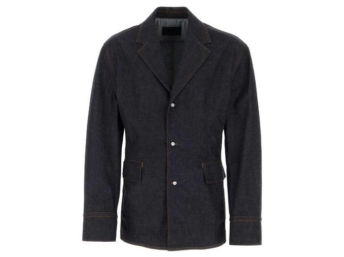 Prada Einreihige Denimjacke - Ansicht 2