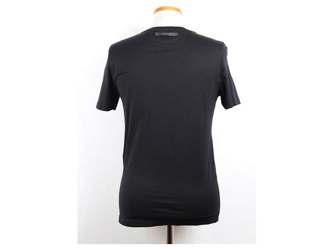 Fendi Kurzarm-T-Shirt aus Leder mit Tasche - Ansicht 6