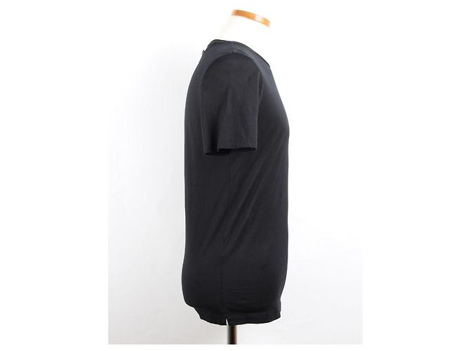 Fendi Kurzarm-T-Shirt aus Leder mit Tasche - Ansicht 7