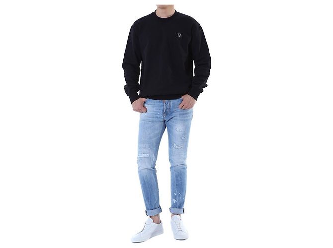 Philipp Plein Steel Ladder Patch Sweatshirt (Black) - Ansicht 7